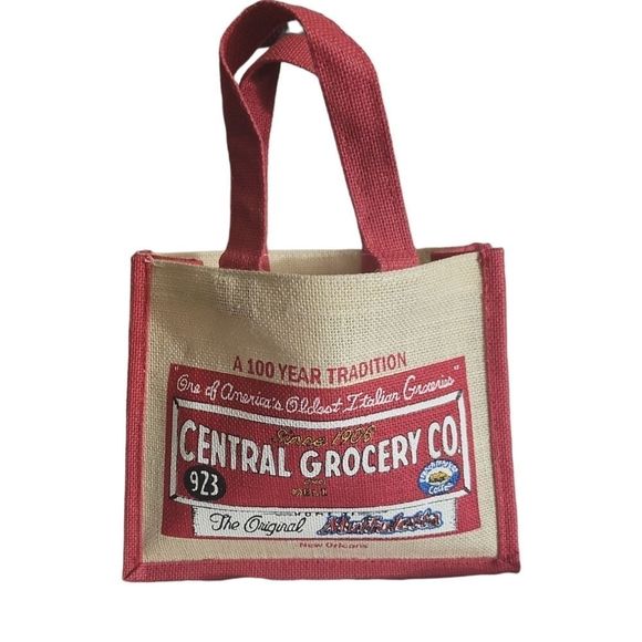 𝅺VINTAGE JUTE Market Lunch Sack from the Central Grocery Co. In New Orleans - Picture 5 of 6